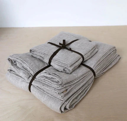 set of linen bedding