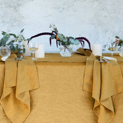 Orkney Linen Table Set (Tablecloth & Napkin Set)