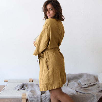 Linen Kimono Robe