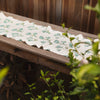 Orkney Block Poppy Print Linen Table Runner