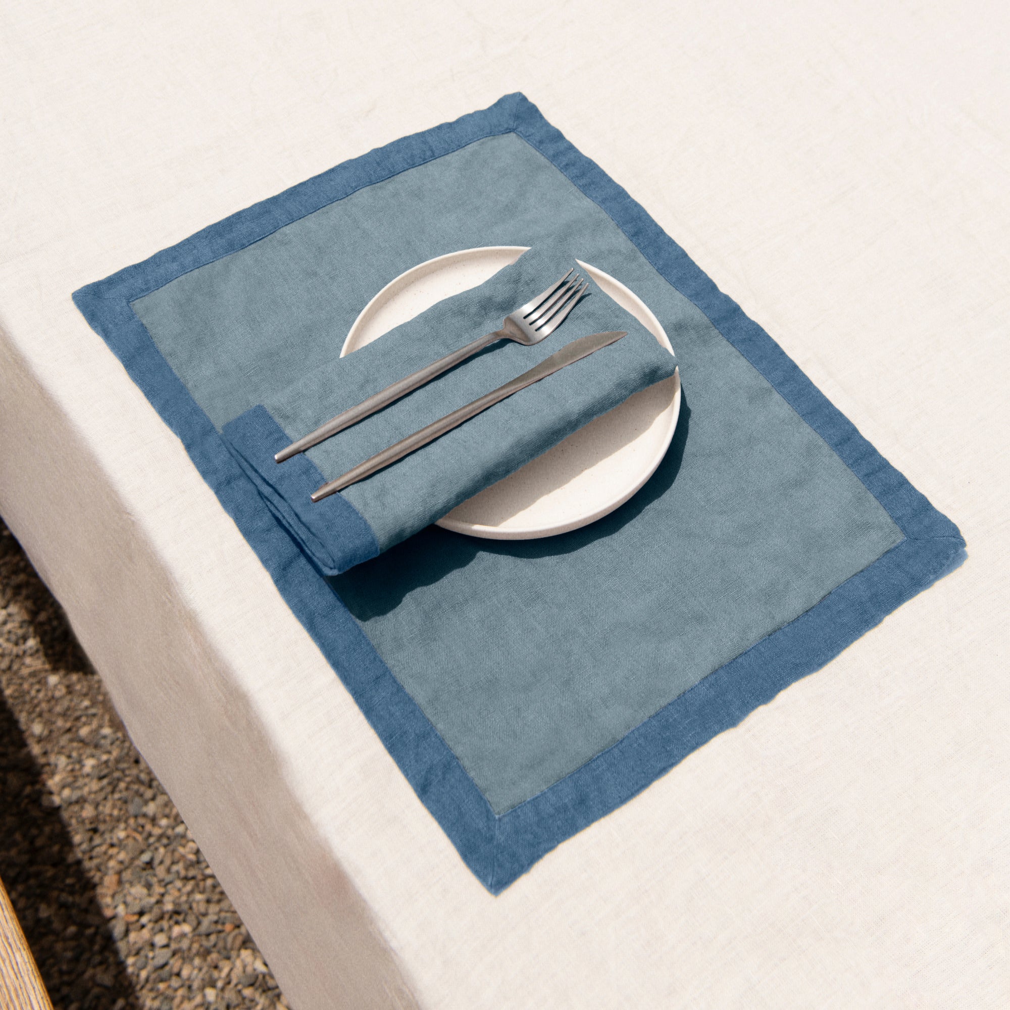 Bordered Linen Placemat