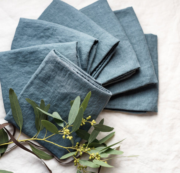 Rough Linen | Orkney Linen Tea Towel | Orchid