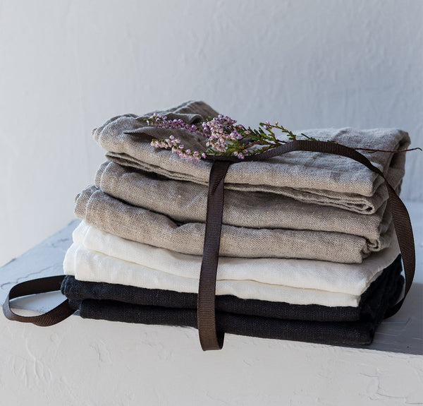 Rough Linen | Orkney Linen Tea Towel | Orchid