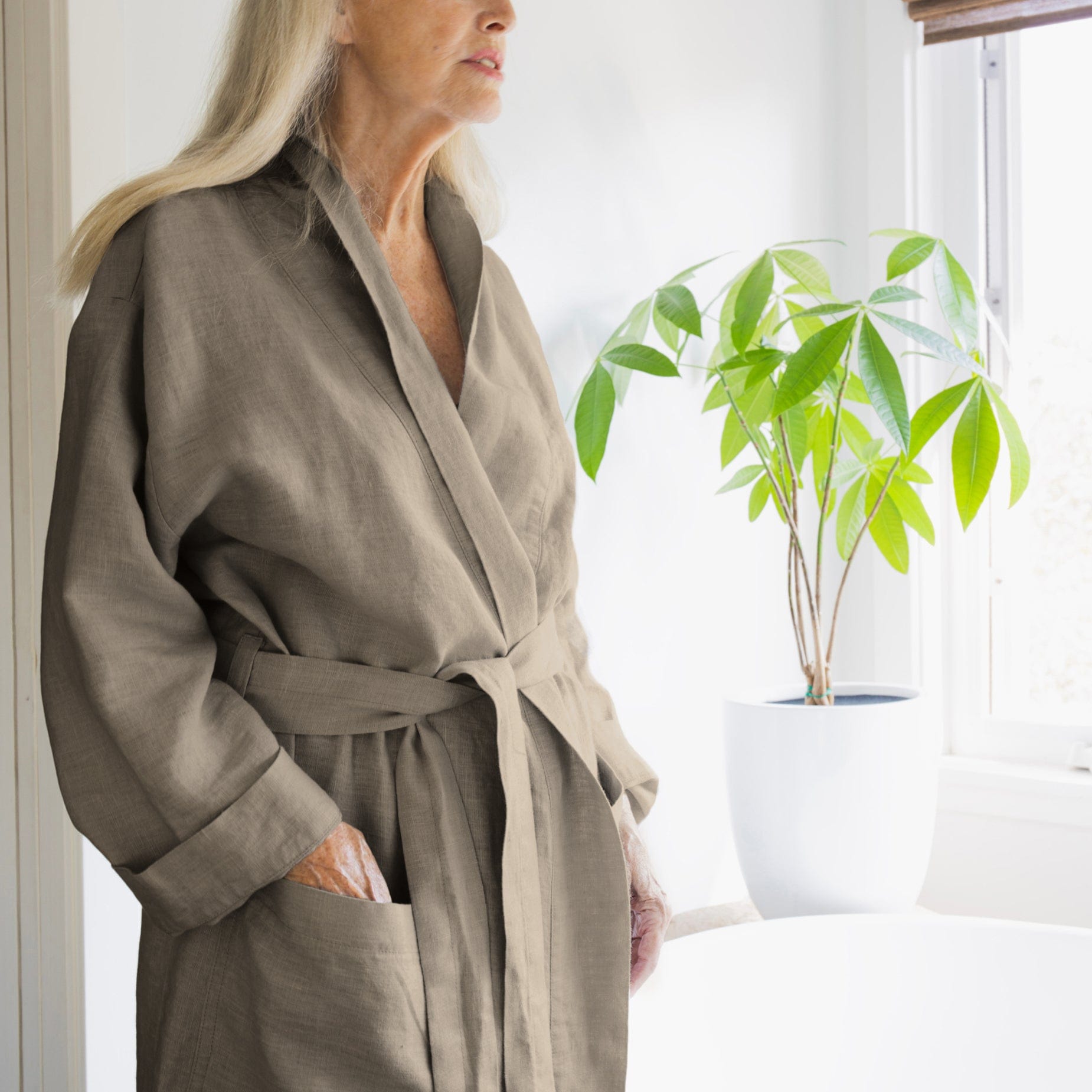 Smooth Linen Robe