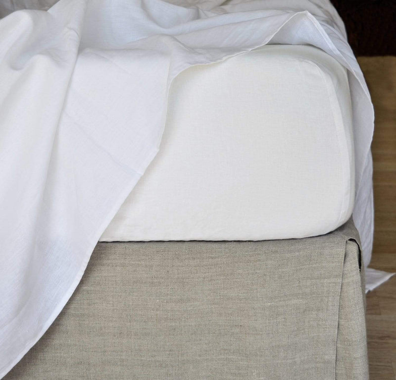 Smooth Linen Fitted Sheet (Twin XL & Full Ready to Ship)