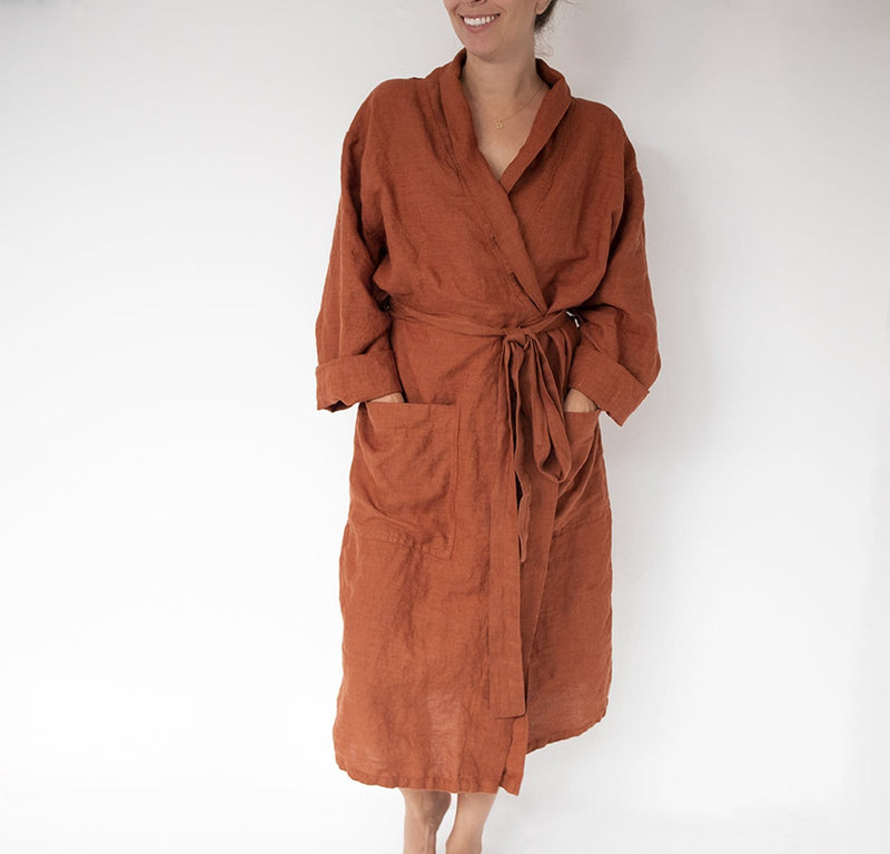 St. Barts Linen Robe