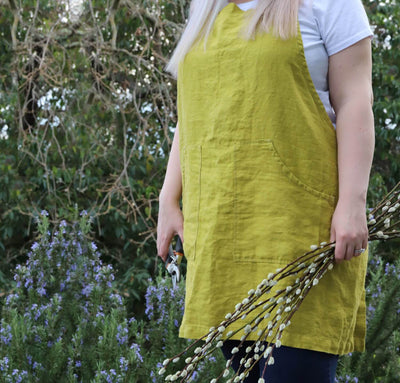 The Easy Linen Pinafore-Apron