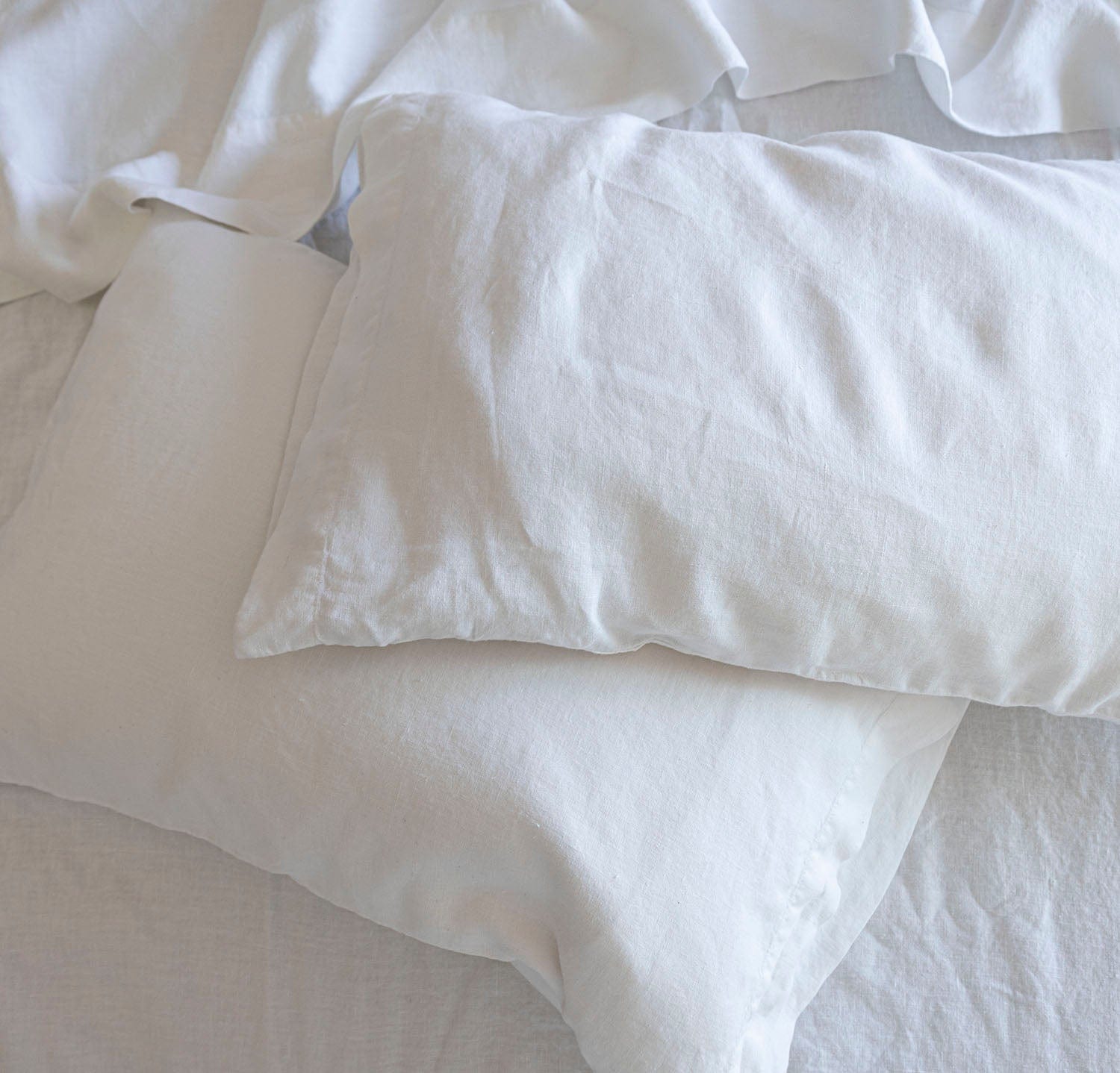 Rough Linen | Mini Orkney Linen Lumbar Throw Pillow Cover | Pear