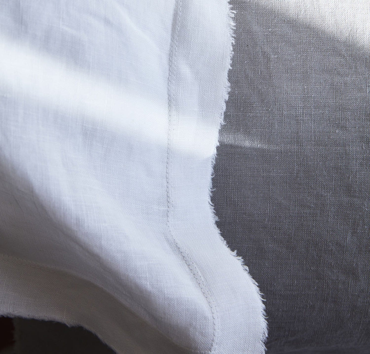 Best Raw Edge Linen Pillowcase | by Rough Linen